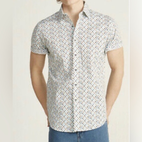 Robert Graham Oriole Airplane Print Short Sleeve Button Down Shirt size 2XL - Picture 13 of 13